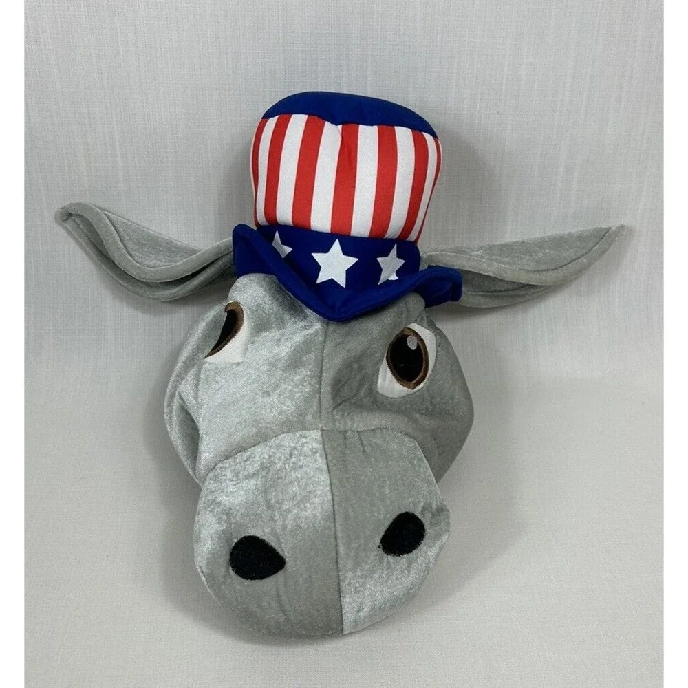 Democrat Political Party Donkey Hat Election Support Politics‎ Door Knocking